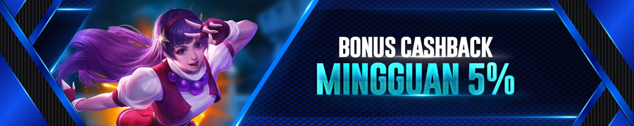 Bonus Cashback Mingguan 5% PaktuaSlot